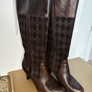 Born Crown Dark Brown Heeled Boots